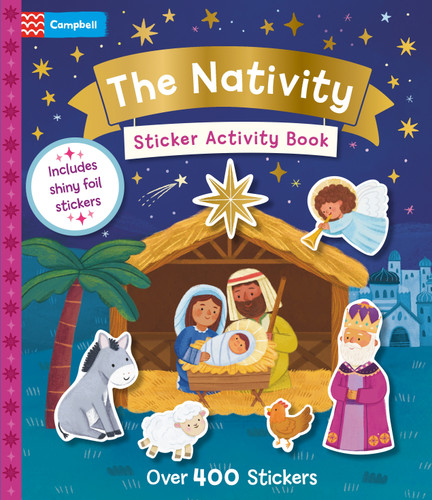 The Nativity Sticker Activity Book by Campbell Books, 9781035092710