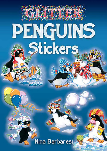 Glitter Penguins Stickers (Miniature Edition) by Nina Barbaresi, 9780486456577