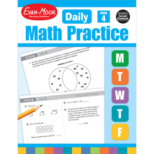 Daily Math Practice, Grade 4 Te by Evan-Moor Educational Publishers, 9781557997449