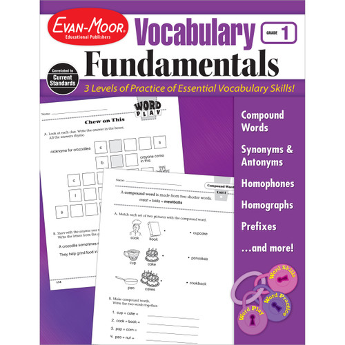 Vocabulary Fundamentals, Grade 1 by Evan-Moor Educational Publishers, 9781608236589