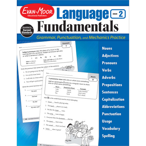 Language Fundamentals, Grade 2 by Evan-Moor Educational Publishers, 9781629382180