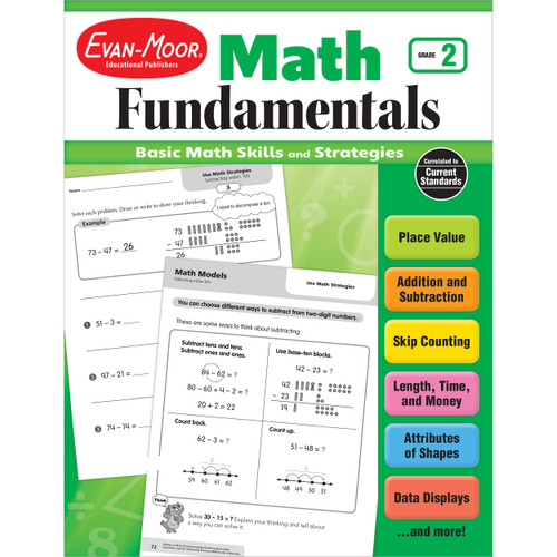 Math Fundamentals, Grade 2 by Evan-Moor Educational Publishers, 9781629383286