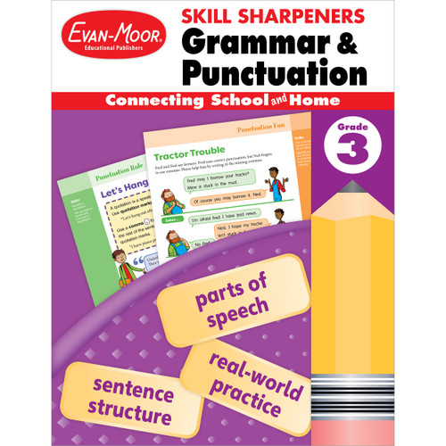 Skill Sharpeners: Grammar And Punctuation, Grade 3 by Evan-Moor Educational Publishers, 9781629388717