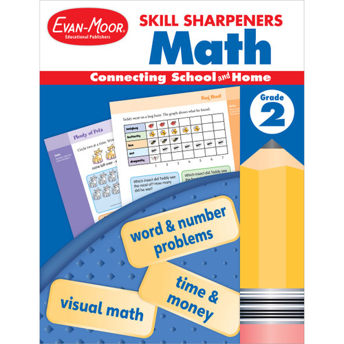 Skill Sharpeners: Math, Grade 2 by Evan-Moor Educational Publishers, 9781629389875