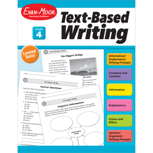 Text Based Writing, Grade 4 by Evan-Moor Educational Publishers, 9781645143543