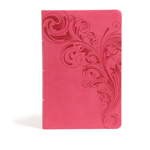 CSB Large Print Personal Size Reference Bible, Pink LeatherTouch, Indexed by CSB Bibles by Holman, 9781433647680
