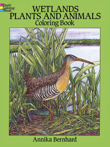 Wetlands Plants and Animals Coloring Book by Annika Bernhard, 9780486277493