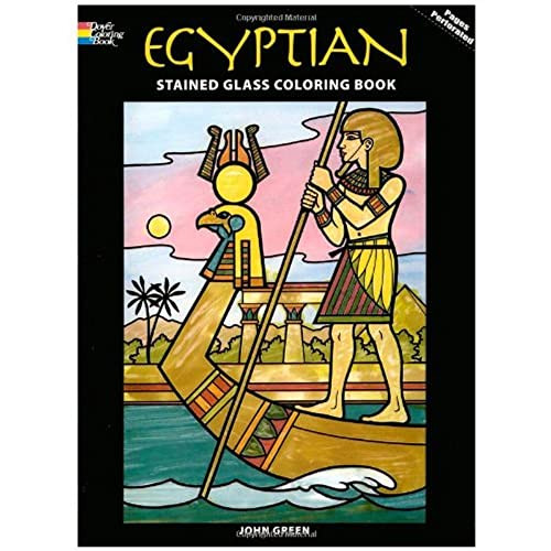 Egyptian Stained Glass Coloring Book by John Green, 9780486283517
