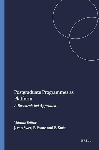 Postgraduate Programmes as Platform (A Research-led Approach) by Jacqueline van Swet, Petra Ponte, Ben Smit, 9789087901271