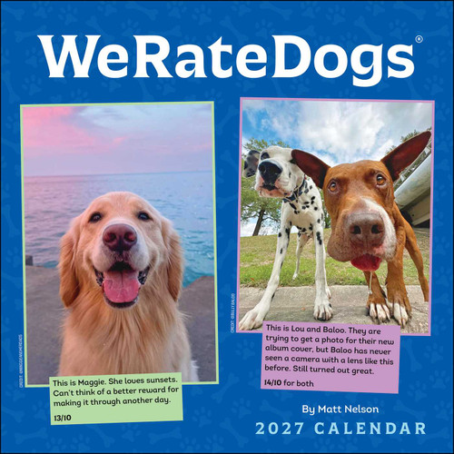 WeRateDogs 2027 Wall Calendar by Matt Nelson, 9798881606893