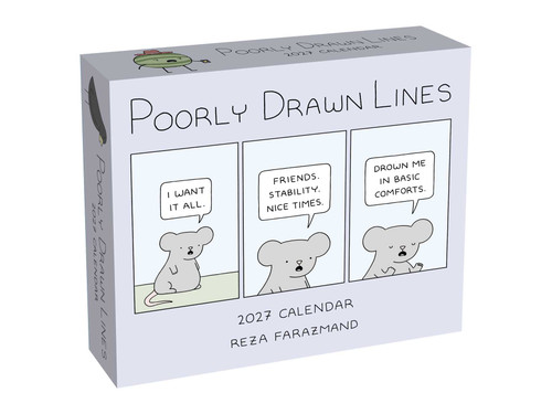 Poorly Drawn Lines 2027 Day-to-Day Calendar by Reza Farazmand, 9798881607715