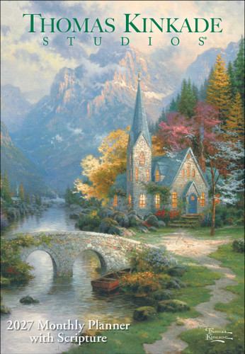 Thomas Kinkade Studios® 2027 Monthly Pocket Planner Calendar with Scripture by Thomas Kinkade, Thomas Kinkade Studios, 9798881609405