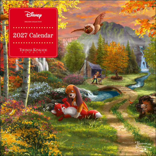 Disney Dreams Collection by Thomas Kinkade Studios 2027 Mini Wall Calendar by Thomas Kinkade, Thomas Kinkade Studios, 9798881609467