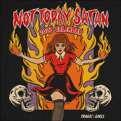Tragic Girls 2027 Wall Calendar (Not Today Satan) by Katie Mansfield, 9798881609627