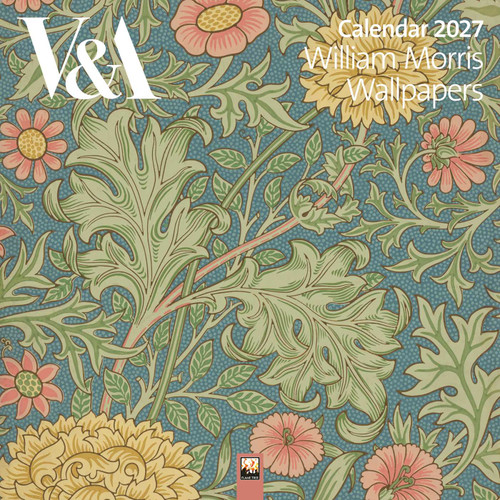 V&A: William Morris Wallpapers Wall Calendar 2027 (Art Calendar) by Flame Tree Studio, 9781806940844