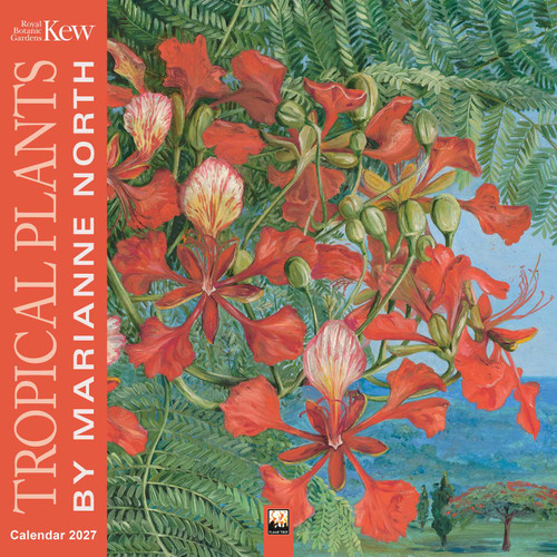 Kew Gardens: Tropical Plants by Marianne North Wall Calendar 2027 (Art Calendar) by Flame Tree Studio, 9781806940943