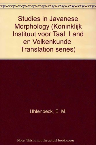 Studies in Javanese Morphology by E.M. Uhlenbeck, 9789024721627