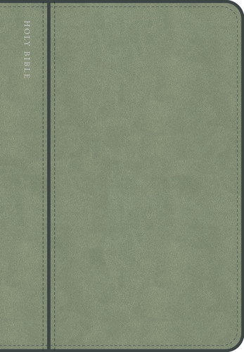 CSB Personal Size Giant Print Bible, Optimal Type, Digital Study Edition, Sage SuedeSoft LeatherTouch by CSB Bibles by Holman, 9798384553076