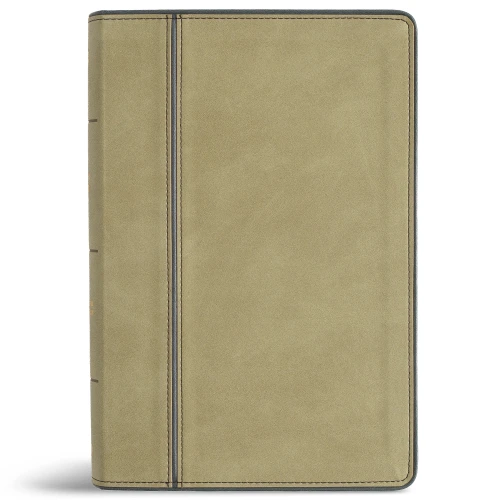 CSB Personal Size Giant Print Bible, Easy-to-Read Optimal Type, Digital Study Edition, Sage SuedeSoft LeatherTouch, Indexed by CSB Bibles by Holman, 9798384553083