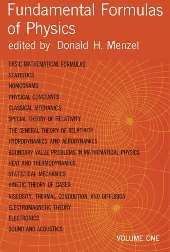 Fundamental Formulas of Physics, Volume One by Donald H. Menzel, 9780486605951