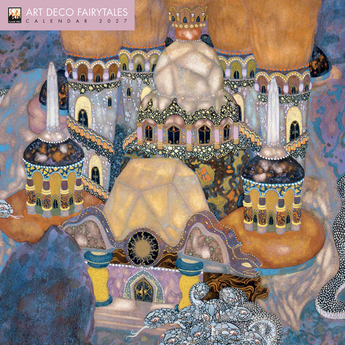 Art Deco Fairytales Wall Calendar 2027 (Art Calendar) by Flame Tree Studio, 9781806940066