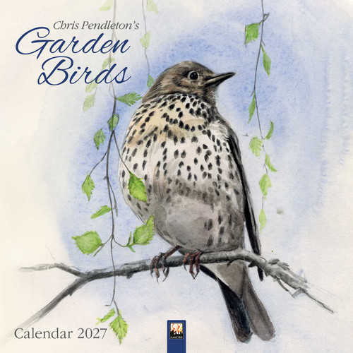 Chris Pendleton's Garden Birds Wall Calendar 2027 (Art Calendar) by Flame Tree Studio, 9781806940561