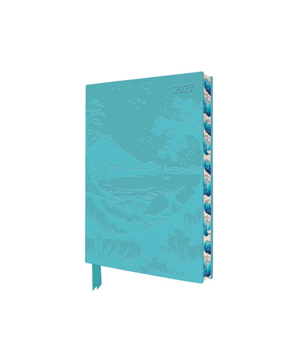 Utagawa Hiroshige: Sea at Satta 2027 Pocket Artisan Art Vegan Leather Diary - Week to View by Flame Tree Studio, 9781806942121