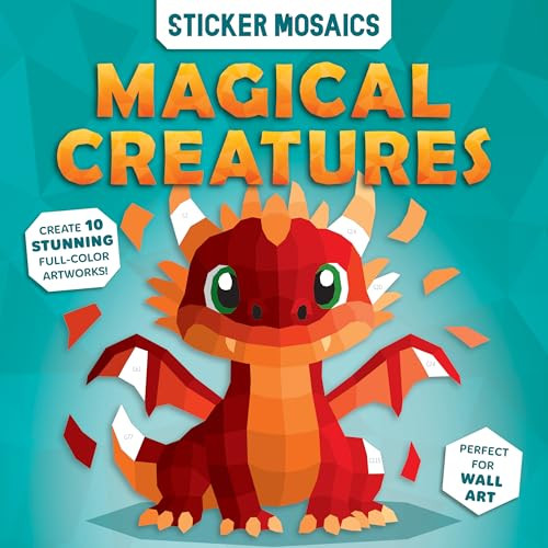 Simple Sticker Mosaics (Magical Creatures) by Doran Woo, Michael Beaupré, CrackBoom! Books, 9782898026898