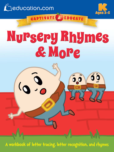 Nursery Rhymes & More (A workbook of letter tracing, letter recognition, and rhymes) by Education.com, 9780486802558