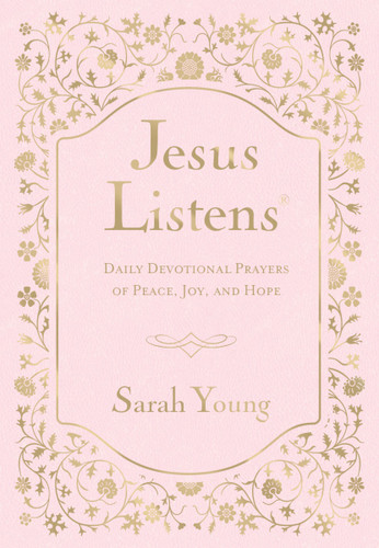 Jesus Listens, Pink Leathersoft, with Scripture References (Miniature Edition) by Sarah Young, 9781400258369