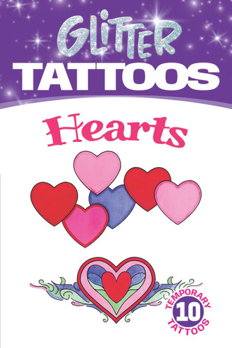 Glitter Tattoos Hearts (Miniature Edition) by Charlene Tarbox, 9780486458489