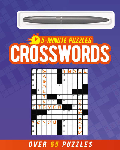 5-Minute Crosswords (includes ball-point pen) (Over 65 Puzzles) by Eric Saunders, 9781398874480