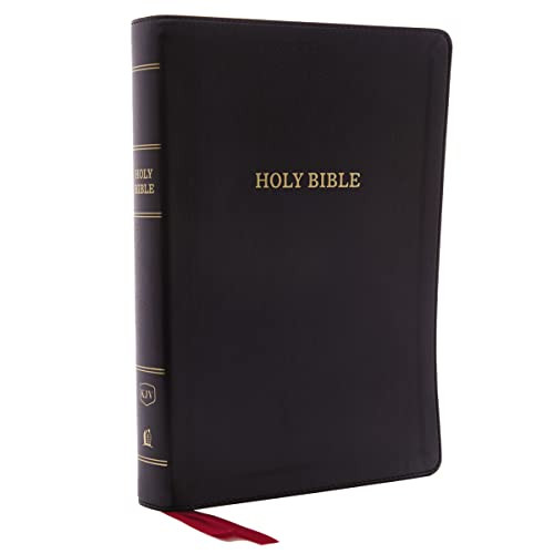 KJV Holy Bible: Giant Print with 53,000 Cross References, Deluxe Black Leathersoft, Red Letter, Comfort Print: King James Version by Thomas Nelson, 9780785215417