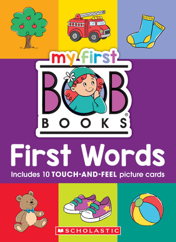 My First Bob Books - First Words Board Book with Touch-and-Feel Picture Cards | Up to Age 3 (Reading Readiness) by Scholastic, Karen Wall, 9798225075989
