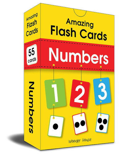 Amazing Flash Cards Numbers: Early Development of Preschool Toddler (55 Cards) by Wonder House Books, 9789388810722