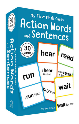 My First Flash Cards: Action Words and Sentences (Flash Cards For Children) by Wonder House Books, 9789389178371
