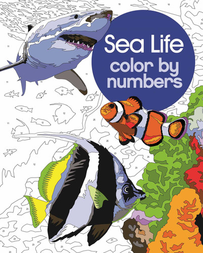 Sea Life Color by Numbers by David Woodroffe, 9781398836297