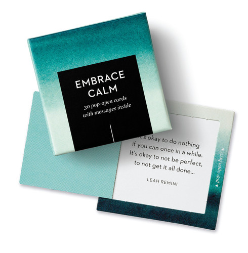 ThoughtFulls: Embrace Calm (30 Pop-Open Cards with Messages Inside) by COMPENDIUM, 9781966077596