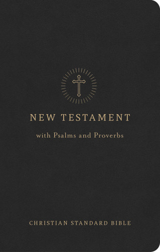 CSB Pocket New Testament with Psalms and Proverbs, Easy-to-Read Optimal Type, Black LeatherTouch (Miniature Edition) by CSB Bibles by Holman, 9798384557203