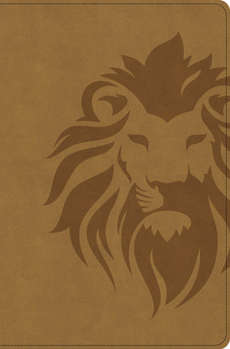 CSB One Big Story Bible, Revised & Updated, Easy-to-Read Optimal Type, Brown Lion LeatherTouch by CSB Bibles by Holman, 9798384557609