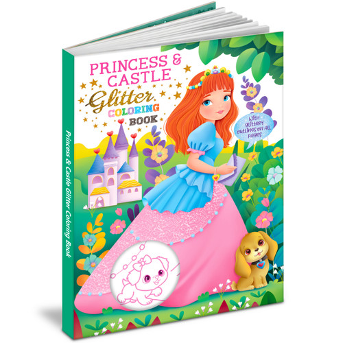 Princess & Castle Glitter coloring Book by Mamta Garg, 9789376893829