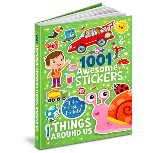 1001 Awesome Stickers Things Around us by Mamta Garg, 9789376899470