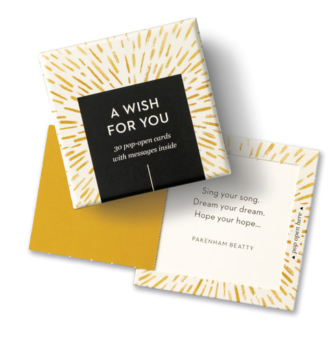 ThoughtFulls: A Wish for You (30 Pop-Open Cards with Messages Inside) by COMPENDIUM, 9781966077046