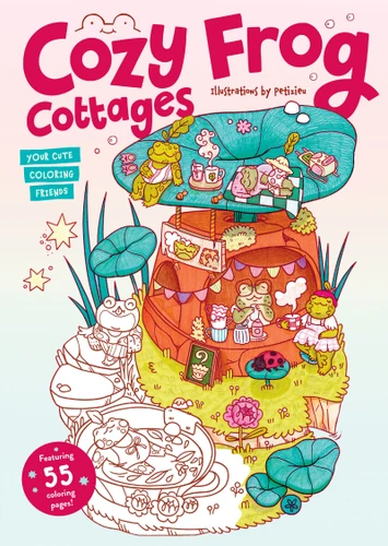 Cozy Frog Cottages (Your cute coloring friends) by petizieu, 9781923503816