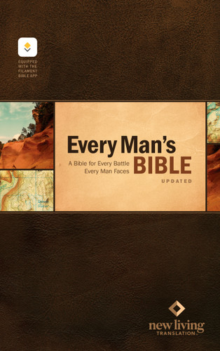NLT Every Man's Bible, Filament Enabled (Hardcover, Red Letter) by New Living Translation, Tyndale, Dean Merrill, 9798400519550