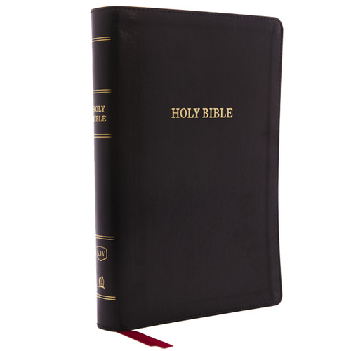 KJV Holy Bible: Giant Print with 53,000 Cross References, Deluxe Black Leathersoft, Red Letter, Comfort Print (Thumb Indexed): King James Version by Thomas Nelson, 9780785215424