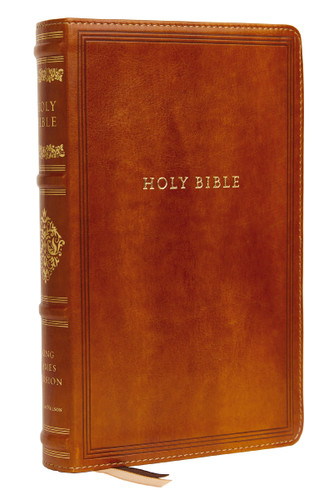 KJV, Personal Size Reference Bible, Sovereign Collection, Leathersoft, Brown, Red Letter, Comfort Print (Holy Bible, King James Version) by Thomas Nelson, 9780785239239