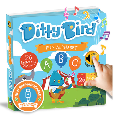 Ditty Bird | ABC Fun Alphabet Interactive Sound Book for toddlers 1- 3 | Musical books for preschoolers | Early learning toy by Ditty Bird, 9781919650067