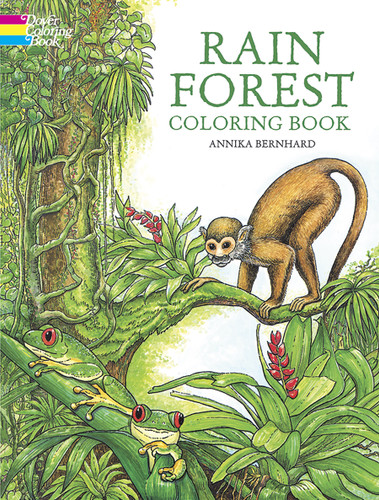 Rain Forest Coloring Book by Annika Bernhard, 9780486401126