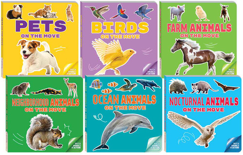 Watch Them Move Series Animals Board Book 6-Book Set by Curiosity Unlocked Collective Curiosity Unlocked Collective, Curiosity Unlocked Collective, 9798330933693